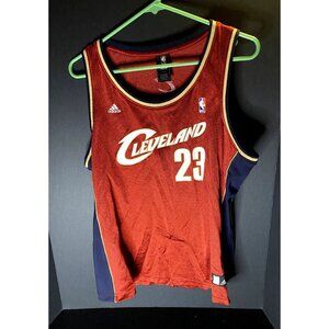 Vtg NBA Adidas Cleveland Cavaliers LeBron James 23  Jersey Youth XL Basketball